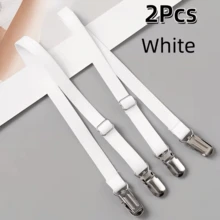 2/4/6Pcs Adjustable Buckle Shoulder Straps, 3 Colors Available: White, Black, Transparent, Suitable For Lingerie, Camisole And Clothing Anti-Slip Elastic Replacement Extension Straps, Tablecloth Fixing Elastic Bands, Duckbill Buckle Replacement Extension Straps - Multicolor - View 15