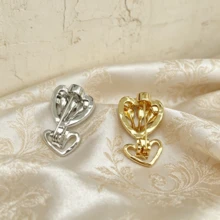 1pc/2pcs Heart Tulip Crystal Brooch, Electroplated Rhinestone Hollow Lapel Pins, Elegant Flower Shape Badges For Women Suit Scarf Backpack Jewelry Gift - Multicolor - View 8