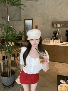 Women Blouses & Shirts - White - View 2