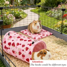 Hamster And Guinea Pig Tunnel, Small Pet Tunnel And Pipe, Soft Wool Small Animal Tunnel Tube And Mat As Well As Corner Hideout Cage Accessories, Suitable For Guinea Pigs, Rabbits, Ferrets, Chinchillas, Hedgehogs, Etc. - View 17