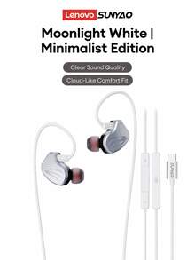 Lenovo SUNYAO Y122 Earphone In-Ear Berkabel dengan Chip DSP Terintegrasi, Pemantauan Real-Time, Khusus untuk Karaoke & Live Streaming, Suara Surround HiFi High Fidelity, Audio 360°, Nyaman untuk Pemakaian Lama, Cocok untuk di Rumah, Luar Ruangan, Asrama, Rekaman, Bernyanyi, dan Perekaman Video - View 13