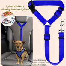 1pc Adjustable Pet Car Safety Belt - 6 Colors Available, Durable And Easy To Wear, Suitable For Dogs/Cats Travel, Anti-Collision And Anti-Bite, Fits Small/Medium/Large Pets - Multicolor - View 3