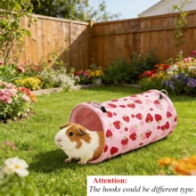 Hamster And Guinea Pig Tunnel, Small Pet Tunnel And Pipe, Soft Wool Small Animal Tunnel Tube And Mat As Well As Corner Hideout Cage Accessories, Suitable For Guinea Pigs, Rabbits, Ferrets, Chinchillas, Hedgehogs, Etc. - View 20
