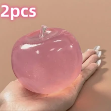 1/2/3件組 超柔軟蘋果造型壓力球，極薄親膚光滑觸感，多功能感官紓壓球，適合桌面放鬆與辦公室壓力緩解禮物，柔軟蓬鬆按摩工具，足部按摩器，適合夫妻按摩 - 彩色 - 查看 13
