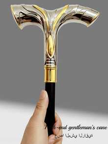 1pc Multi-Color Halloween Cane With 3D Wavy Pattern, Vintage Navel Scepter, 2-Section Detachable Metal Rod, Fashionable Elegant High-End British Gentleman Walking Stick, Suitable For Holiday Gifts, Cosplay, Stage Performance And School Use - Water Dragon King - View 7