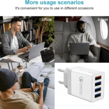 USB C Fast Charger, Universal Fast Charger, 4-Port USB/18W Fast Charging, Multi-Port Power Adapter Compatible With IPhone 14/15/16/17 Pro Max, Tablets/Galaxy S25/S25 Ultra/S24/S24 Ultra - EU C Type Plug(220-240V) - View 6