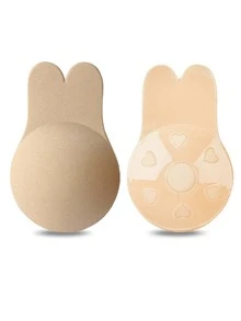 4pcs/2pcs Washable Bunny Ears Silicone Invisible Bra Self-Adhesive Sports Push-Up Bra Stickers - Multicolor - View 16