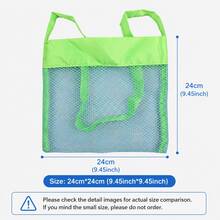 1pc Large Capacity Mesh Tote Bag, Foldable Quick-Dry Pool Swimming Handbag, Multi-Functional Travel Shopping Storage Bag, Suitable For Beach Games, Towels, Swimwear, Fitness Sports Equipment, Laundry, Toy Storage And Daily Essentials - Blue - View 13