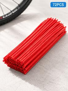 72 piezas de fundas para radios de moto de cross, envolturas universales para radios de rueda y molduras de tubo para llantas de 8-21 pulgadas, protector decorativo para radios de llanta para motocicleta, motocross, pit bike, bicicleta, silla de ruedas, BMX, Suzuki Kawasaki DRZ400SM, envolturas de llanta y protectores de radios - A - Ver 17