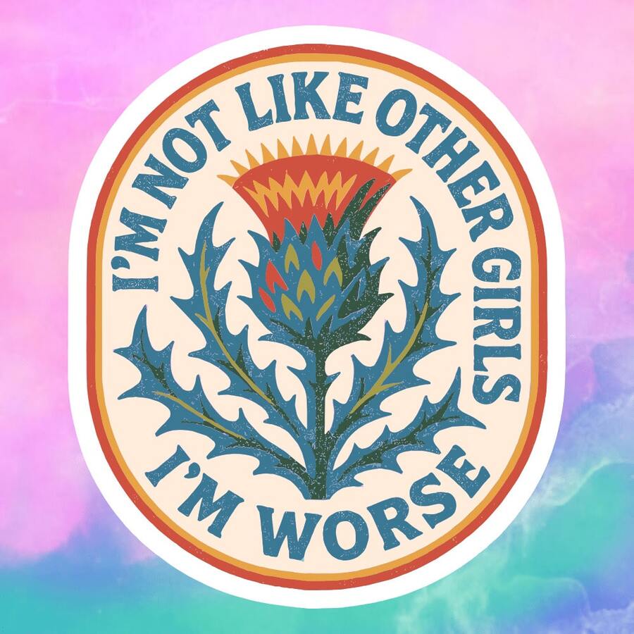 1/2/5 miếng nhãn dán hoa kế cổ điển "I'M NOT", decal hoa kế mỉa mai "Tôi khác biệt" cực ngầu, nhãn dán vinyl tự dính bề mặt nhám bền, phù hợp cho ô tô, cửa sổ, laptop, xe tải, bình nước - A - Xem 1