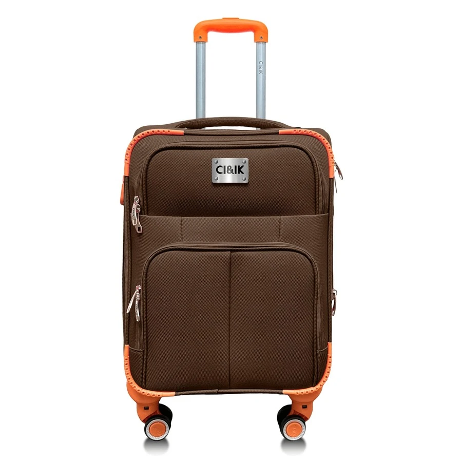 Cabin Suitcase Hand Luggage 10kg With Lock 18 Inch - Brown - View 1