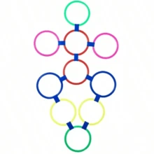 Improves Agility Speed & Coordination Colorful Hopping Rings Jump Grid Training Circles For Soccer Football Agility Ladder Alternative Outdoor Indoor Sports Exercise Equipment Random Colors - Multicolor - View 10