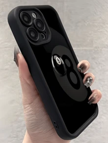 1件黑白極簡風個性化TPU防摔全包手機殼，適用於Apple 17 16 15 14 13 12 11 Pro Max Air及系列 - 彩色 - 查看 2