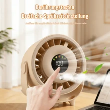 Desktop Mist Fan, Kitchen Wall-Mounted Compact Desktop Circulating Fan, USB Home Fan - Schwarz - Übersicht 5