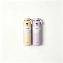 Tyeso 710ml 真空保溫瓶 附貼紙、手把、易拉杯蓋，運動水壺，男女通用，便攜大容量保溫杯 - 彩色 - 查看 7