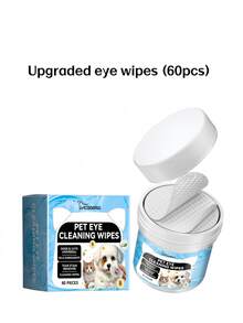 YEGBONG 猫眼清洁棉片，去除泪痕；宠物眼部护理湿巾，清洁眼周污垢和皮肤。犬猫眼部湿巾 - 温和去除泪痕、眼部碎屑、分泌物和粘液 - 椰子油清洁，美化并去除眼部和面部异味 - 100片装 - 彩色 - 查看 11