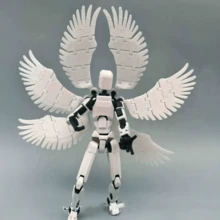 1套白色多關節武士機器人模型，賽博騎士多關節可動人偶，創意DIY組裝模型，桌面裝飾玩具，賽博龐克風格可動人偶，紓壓玩具與桌面裝飾，家居裝飾，適合14歲以上人群作為節日禮物，ABS材質，聖誕節與萬聖節理想禮物，父親節禮物，節日禮物，節日裝飾，聖誕裝飾，營造節日氛圍，裝飾展示，創意設計，耐用，大結構，組裝套件，收藏展示，遊戲玩家 - 彩色 - 查看 12