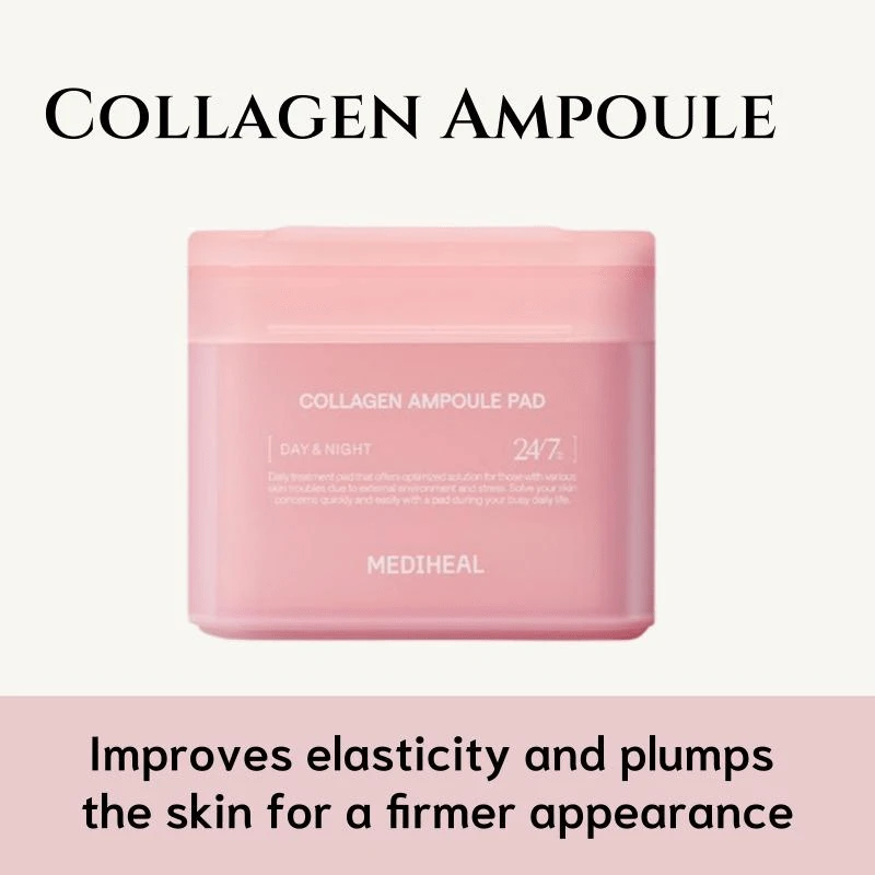 MEDIHEAL - Collagen Ampoule Pad 90 Pads - Collagen Discs - 膠原 - 查看 1