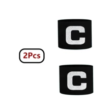 2Pcs Football Captain Armbands, Durable American Football Captain Armbands, Adjustable Elastic Nylon Band With Letter C, Suitable For Football Training And Matches - Classic C-shaped Armband - View 7