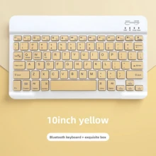 Teclado inalámbrico recargable ultrafino, compatible con iPad, Pro, Mini, Air, compatible con sistemas iOS, Android y Windows, 30 días de uso con una sola carga, teclado inalámbrico de 10 pulgadas - Ver 13