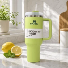 STANLEY 40oz H2.0 Flowstate Tumbler, Citron Lime Green Vacuum Insulated Stainless Steel, Leakproof Lid With Handle Straw Sweat-Proof - 綠色 - 查看 1