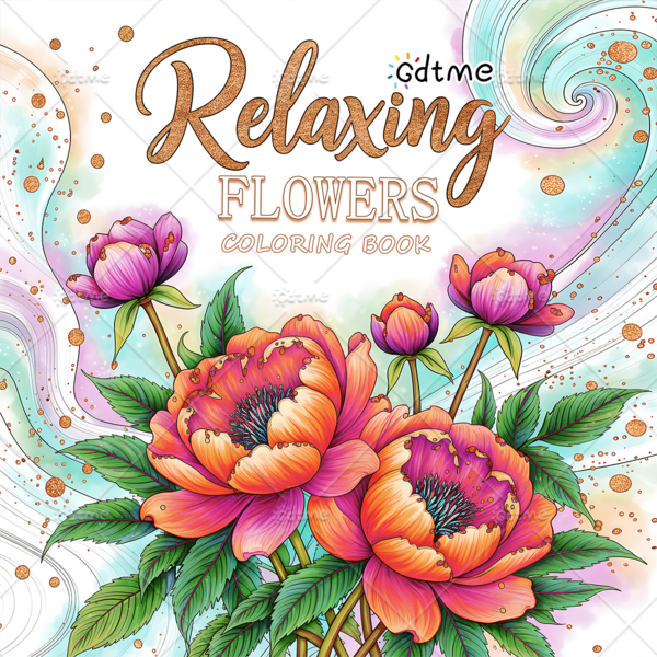 Relaxing Floral Coloring Book For Adults Stress Relief Beautiful Floral Patterns Bold & Easy, Minimalist Large Designs To Help You Relax, Includes Cute Comfortable Patterns (Bold & Easy To Color), Anxiety Relaxation Art Drawing Book