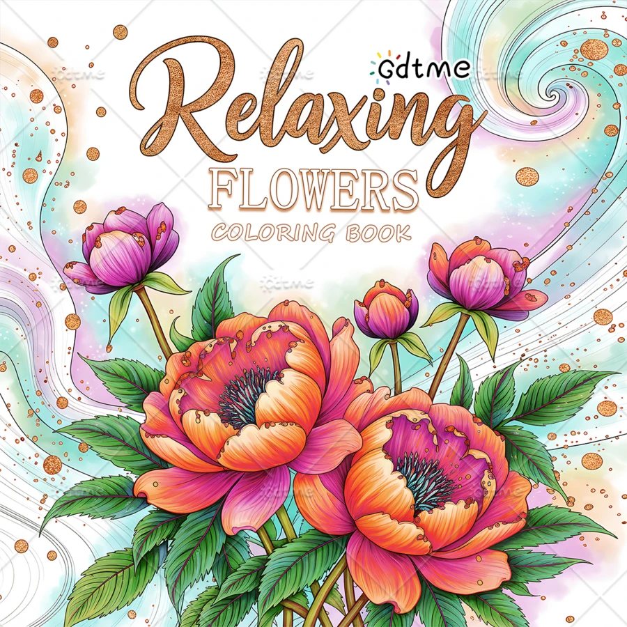 Relaxing Floral Coloring Book For Adults Stress Relief Beautiful Floral Patterns Bold & Easy, Minimalist Large Designs To Help You Relax, Includes Cute Comfortable Patterns (Bold & Easy To Color), Anxiety Relaxation Art Drawing Book
