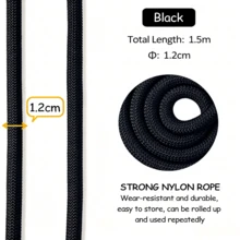 1.5m Strong Anti-Pull Dog Leash, Black, Robust Training Leash For Small, Medium & Large Dogs - Black - View 2