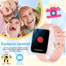 Reloj inteligente de pantalla grande de 1.83 pulgadas nuevo 2026 para niños y adolescentes, compatible con llamadas, notificaciones de mensajes, modos deportivos, pronóstico del tiempo, widgets personalizables, accesorio diario esencial para niños - Multicolor - Ver 4