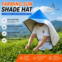 Lightweight Sun Protection Cape Hat, Reflective Outdoor Work Cover, Rainproof UV Shield For Gardening, Fishing & Farm Work - Sun Protection Cape - View 2