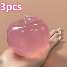 1/2/3件組 超柔軟蘋果造型壓力球，極薄親膚光滑觸感，多功能感官紓壓球，適合桌面放鬆與辦公室壓力緩解禮物，柔軟蓬鬆按摩工具，足部按摩器，適合夫妻按摩 - 彩色 - 查看 12