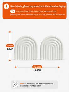Decorative Concrete Bookends For Heavy Books – A Stylish Two Pieces Set Suitable For Any Bookshelf – Beautiful Bookends/Baffles That Add Flair To A Stylish Home, Office, Or Library Decor. - Decorative Bookends - View 6