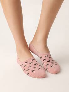4 Pasang Kaos Kaki Wanita Motif Pita Berwarna-warni, Bahan Rajut Bernapas, Gaya Serbaguna Musim Semi/Panas, Gaya Jepang Segar yang Modis, Untuk di Rumah, Perjalanan, Pesta, Olahraga, Sekolah, Hadiah Liburan - MultiWarna - View 3