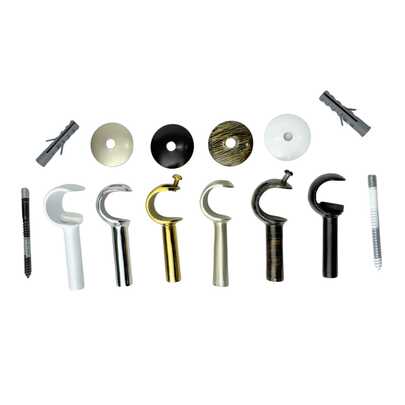 Suporte De Alumínio Para Varão De Cortina 19mm Unitário