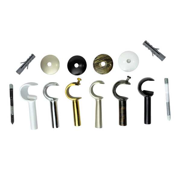 Suporte De Alumínio Para Varão De Cortina 19mm Unitário