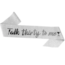 「Talk To Me About 30」肩帶與水鑽皇冠套裝－30歲生日女性禮物，生日派對用品 - 查看 17