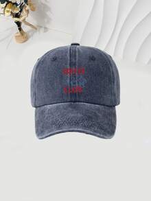 1pc English Fashion Print Baseball Cap, Sun Protection & Breathable, Versatile Style, Unisex, Suitable For Travel, Outdoor Sports, Holiday Gift - English - View 7