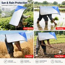 Lightweight Sun Protection Cape Hat, Reflective Outdoor Work Cover, Rainproof UV Shield For Gardening, Fishing & Farm Work - Sun Protection Cape - View 6