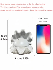 1pc Shell Jewelry Tray, Artistic Decorative Style, Multi-Functional Semi-Circular Key And Jewelry Storage Rack, Suitable For Entryway/Vanity, Home Decor, Thoughtful Gift For Mother/Friend - Wedding Gift, Jewelry Tray Sun Travel - Multicolor - View 10