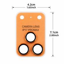 Camera Lens Protector Tempered Glass Metal Cover, Compatible With 17 Air Pro Max 1pc - Royal Blue - View 5