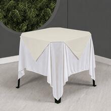 Set Of 20 White Tablecloths 1.5x1.5m + Colorful Table Runners - 稻草 - 查看 3