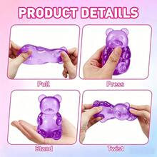 1 pieza Pelota de estrés transparente con burbujas cuadradas, juguete antiestrés de material TPR suave, alivio de la ansiedad, dispositivo sensorial portátil para ejercicio de manos, adecuado para relajación diaria en la oficina - Multicolor - Ver 1