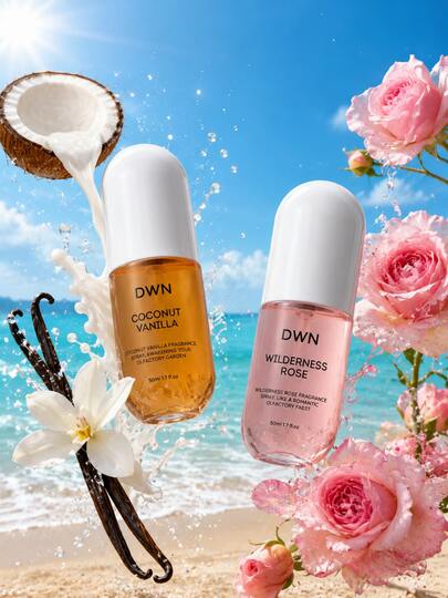 Brazil Limited Summer Beach Fragrance Spray, Aromatherapy, Gourmand & Floral Scent, Coconut Vanilla, Fresh Rose, Long-Lasting Air Freshener, Multi-Layer Design, Stress Relief & Relaxation, Enhance Mind & Body Wellness, Suitable For Home, Bedroom, Office, Car, Travel, Wedding Decor, Room Decor, Essential For Beautiful Summer Trips, Swimming Spray