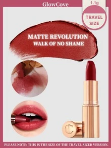 [ 1.1g ]CT Sampel Lipstik Charlotte Tilbury, Hasil Akhir Matte Modern, Halus, Tahan Lama, Serbaguna, Warna Populer, Pelembap Bibir Portabel - Jalan Tanpa Rasa Malu - 1,1g - View 1