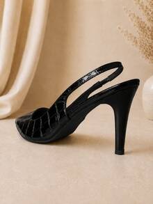 Mozione Women Heeled Sandals - 黑色 - 查看 4