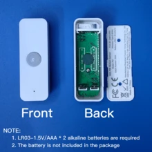 Sensor de movimiento PIR inteligente WiFi para control remoto por APP de hogar inteligente, enlace inteligente, protección de , compatible con Tuya Smart Life y Alexa - Ver 9