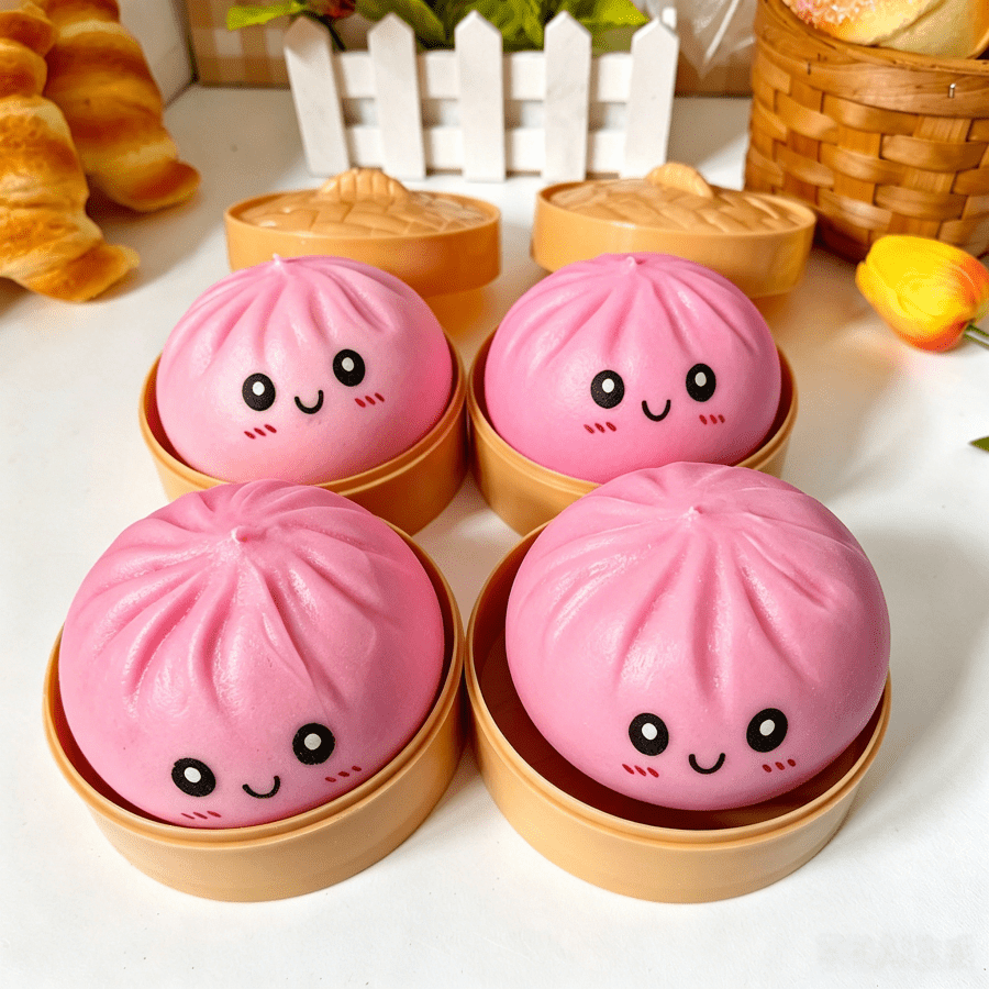 1pc - New Super Soft Butter Bun Squishy Stress Relief Toy - Birthday Gift - Perfect Gift - Gift - Collection Display - Hobby Collector - Key Gift For Friends (Due To Batch Reasons, The Surface Spray Color Of The Product Is Random, And There May Be