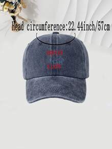 1pc English Fashion Print Baseball Cap, Sun Protection & Breathable, Versatile Style, Unisex, Suitable For Travel, Outdoor Sports, Holiday Gift - English - View 2