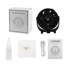 Desktop Mist Fan, Kitchen Wall-Mounted Compact Desktop Circulating Fan, USB Home Fan - Schwarz - Übersicht 9