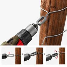 1pc Hex Handle Wire , Portable Multi-Function Wire , Fast Knotting Labor-Saving Binding Machine, Heavy Duty Twisting Tool, Suitable For Fencing, Rebar And Garden Wire Fixing, Ideal Tool Accessory - Twist Tool a - View 11